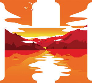 logo for self-catering accommodation business in loch lomond