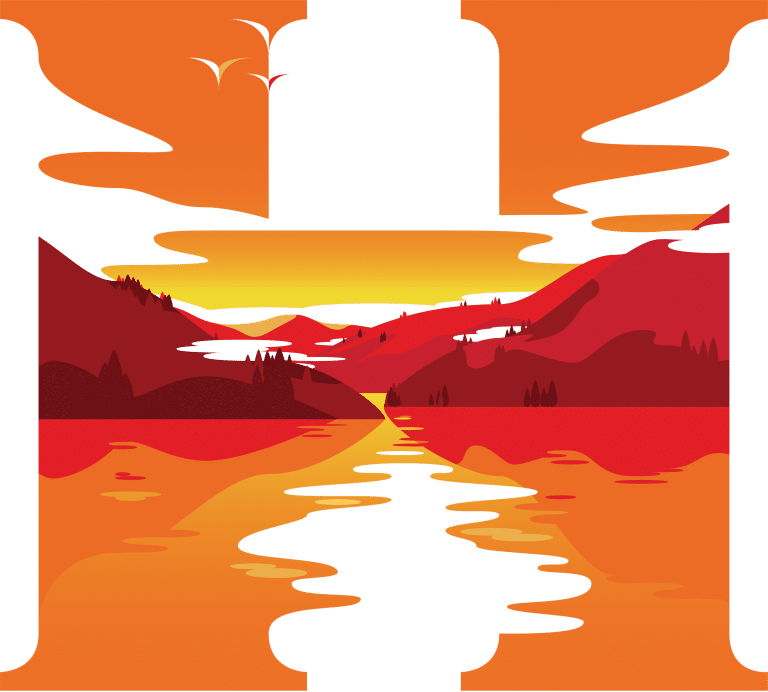 logo for self-catering accommodation business in loch lomond