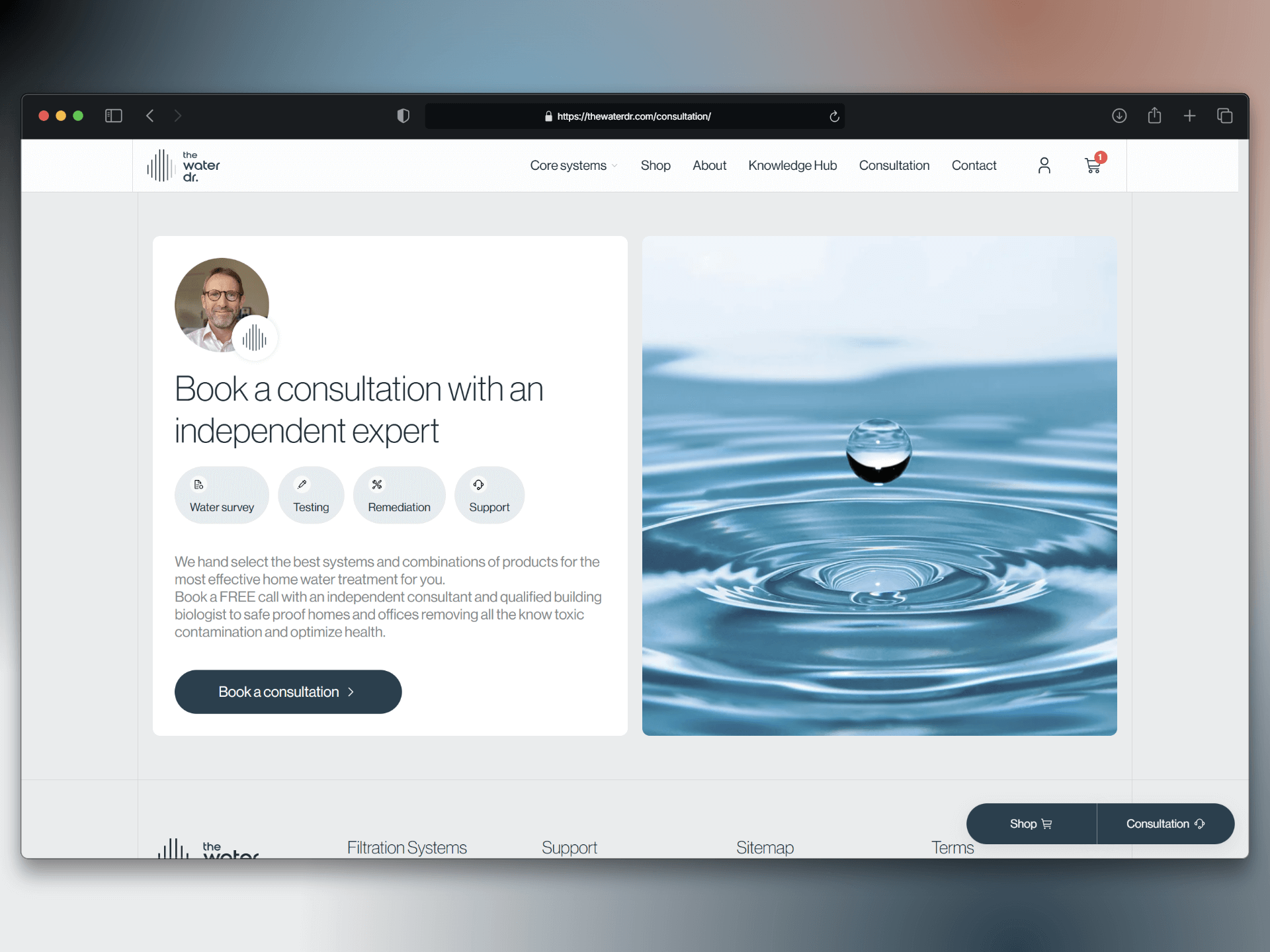 a website designed for a startup company