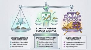 Balance website design budget for Startups
