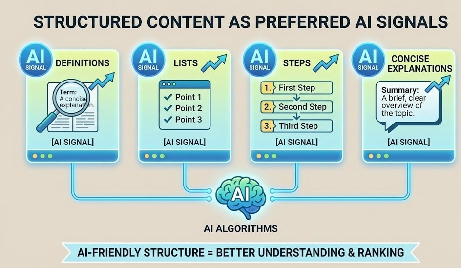 Illustration Content Signals That AI Overviews Prefer