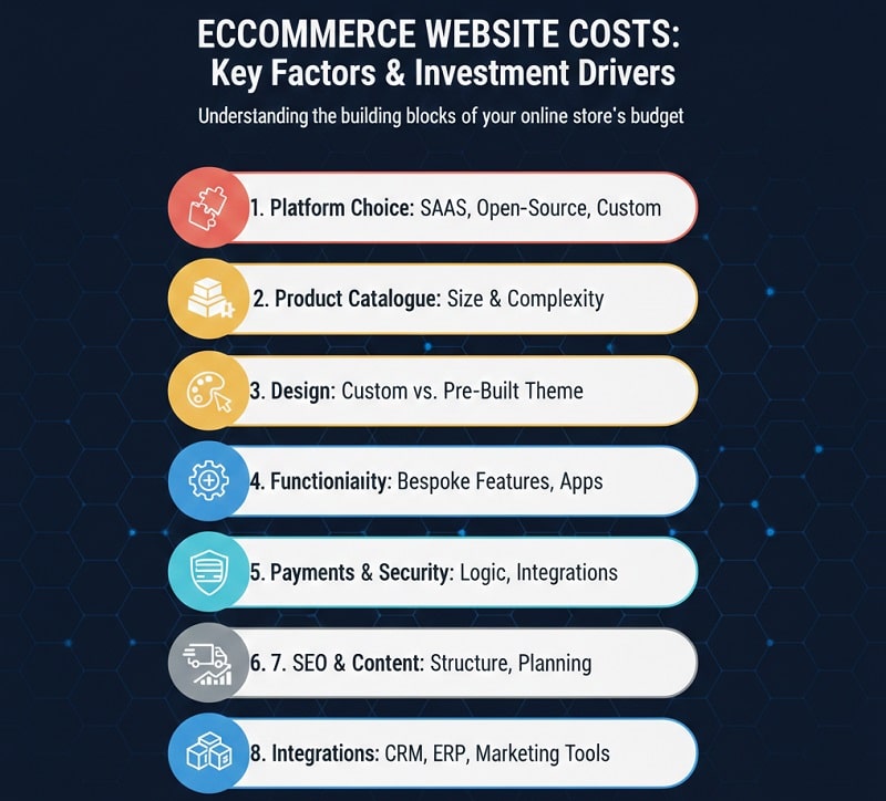 Factors That Impact Ecommerce Website Costs