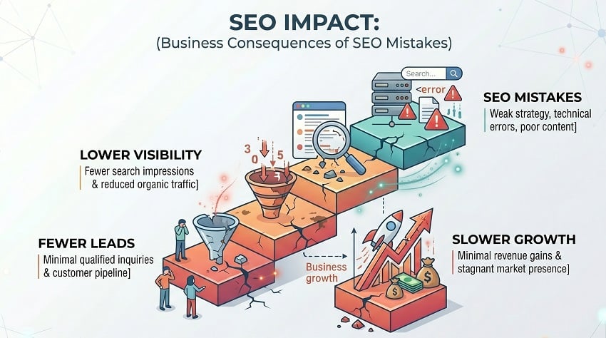 Common SEO Mistakes UK Businesses Make 3 How Mistakes Affect Business Growth