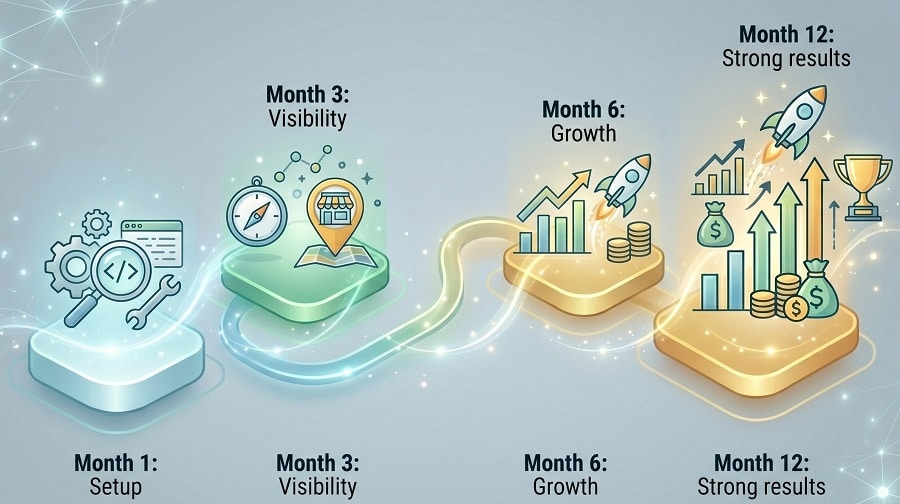 Why SEO Takes Time (And What to Expect Month-by-Month) 1 What SEO Actually do
