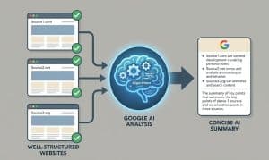 flow to understand why some websites appear in AI