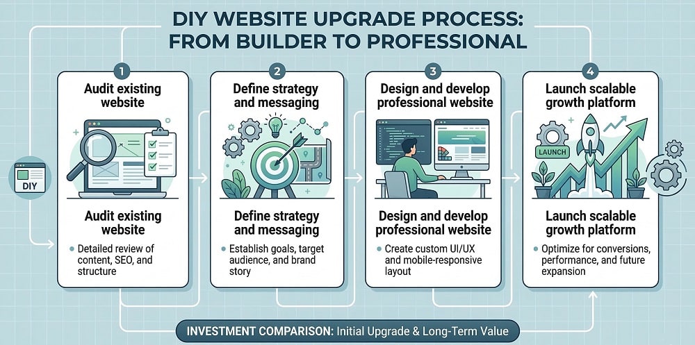 diy website upgrade process