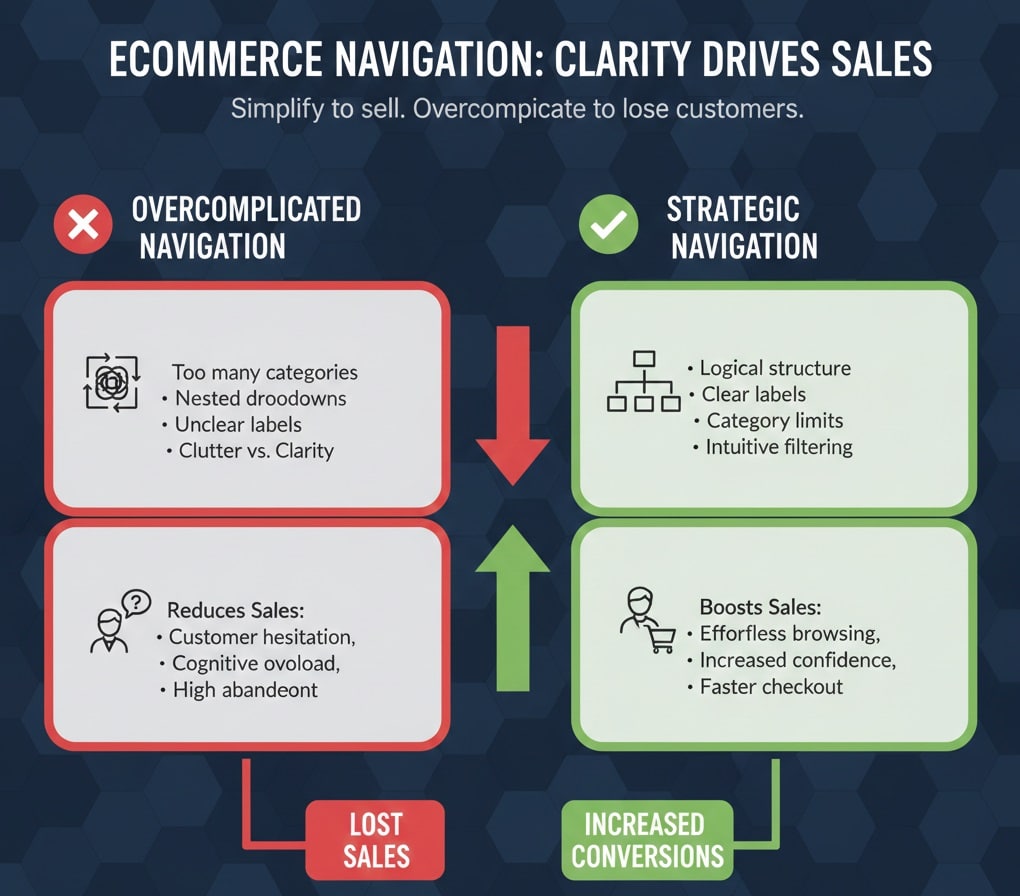 do not use overcomplicated navigation