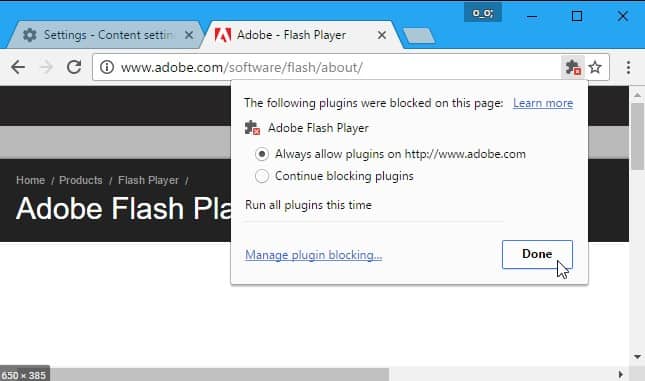 prepare for Flash websites not working