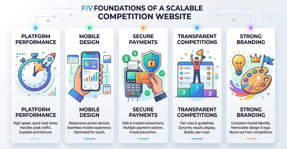 foundations of a scalable competition website