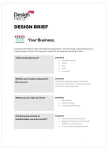download free web design brief template