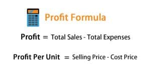 ecommerce product profit formula