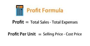 ecommerce product profit formula