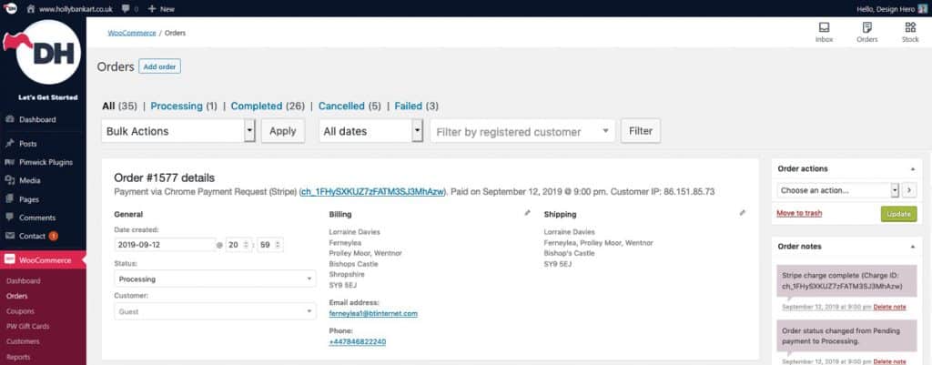 How to manage WooCommerce orders on E-commerce online store