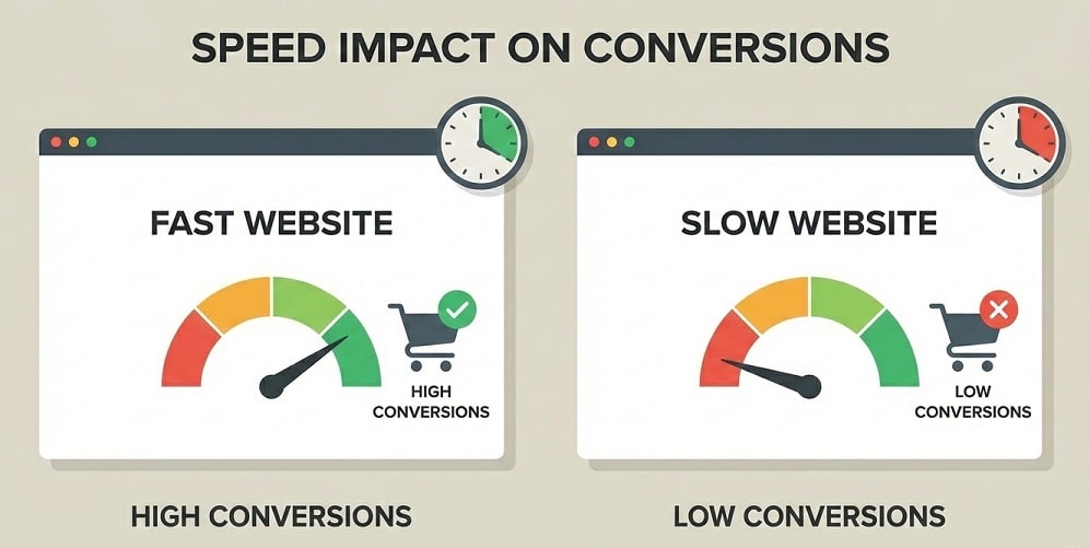 website speed impact on conversions