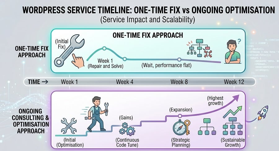 Ongoing WordPress Consulting Vs One-Time Fix | Which Is Better