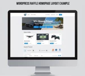 Best Platforms for Raffle Websites in 2026 1 UK raffle website homepage built on WordPress with clear entry options