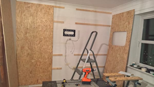 fixing osb panels to wall battens