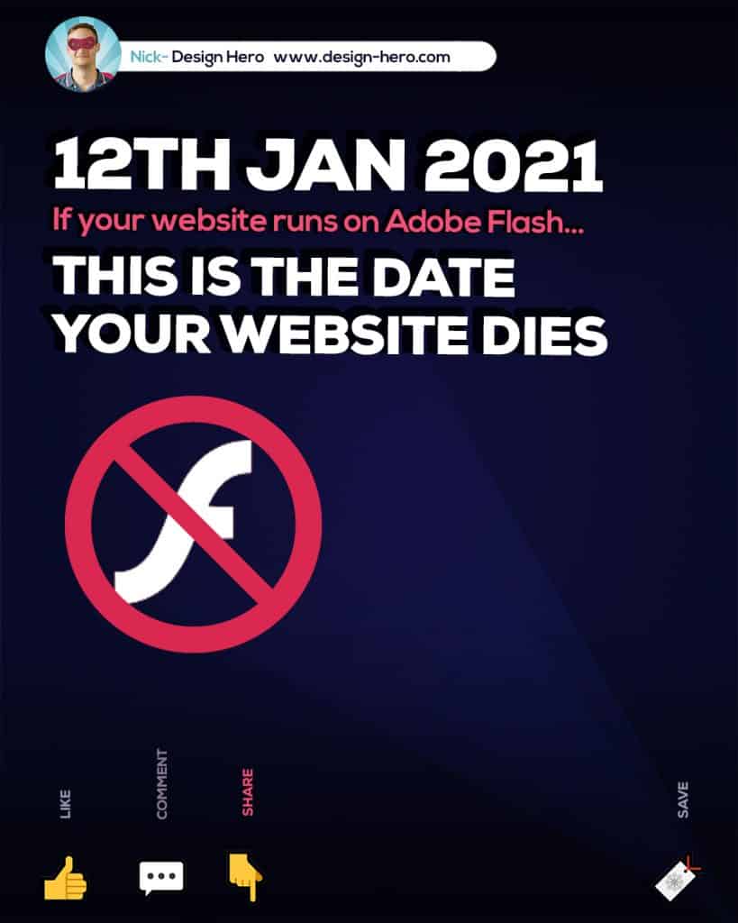 Flash websites won't work after jan 12th 2021