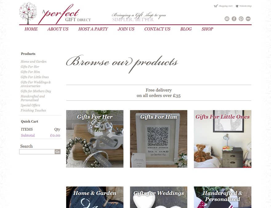 an online shop with a full suite of features