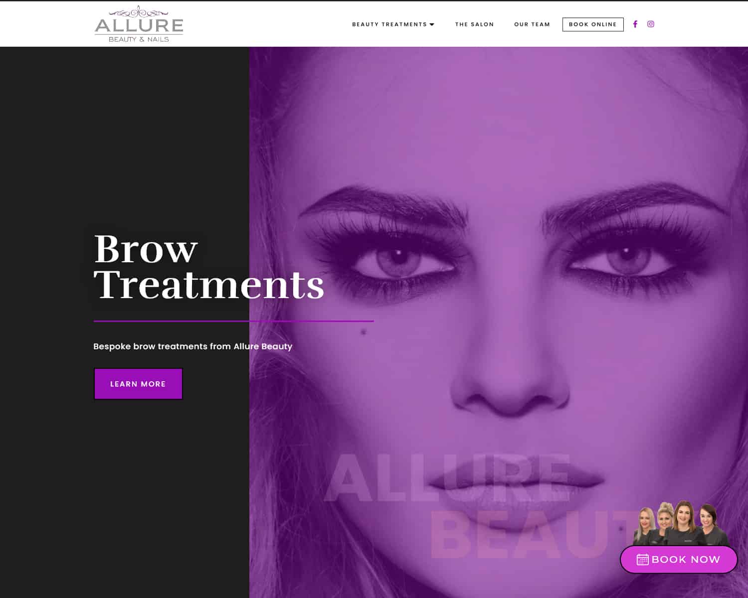 online beauty salong booking website