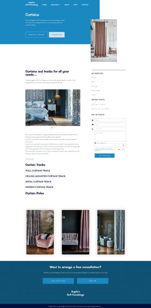 website design for furniture business in Greenock