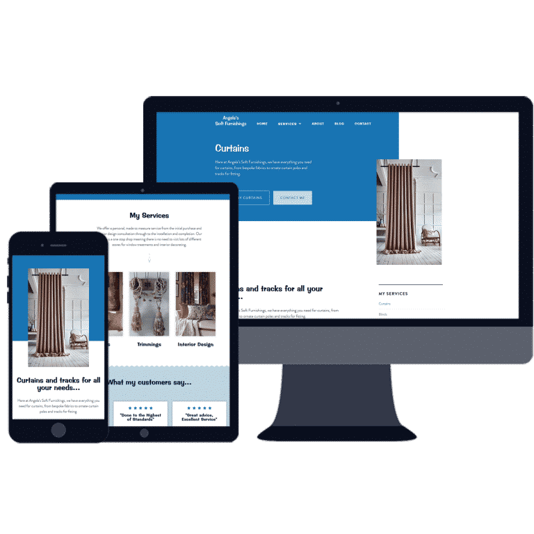 mobile responsive website design for furniture shop