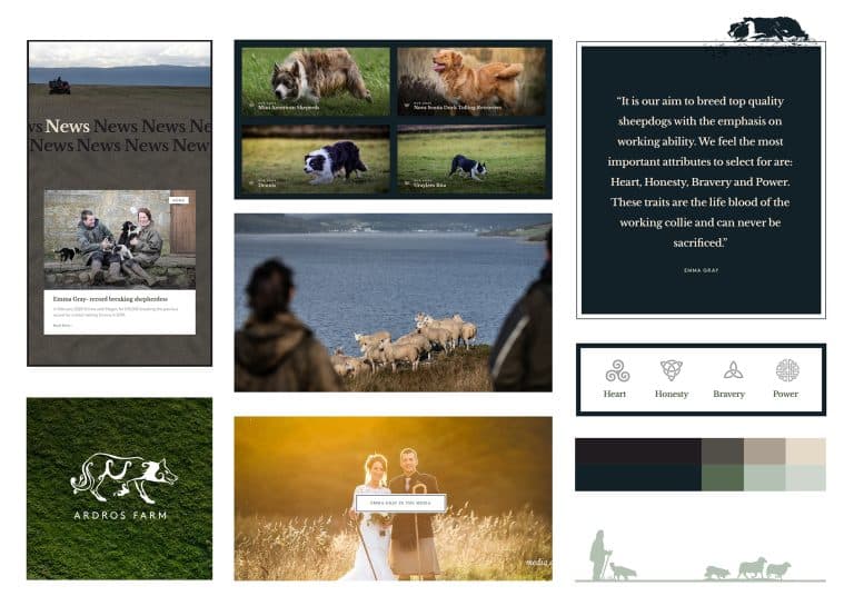 branding design for Emma Gray Shepherdess