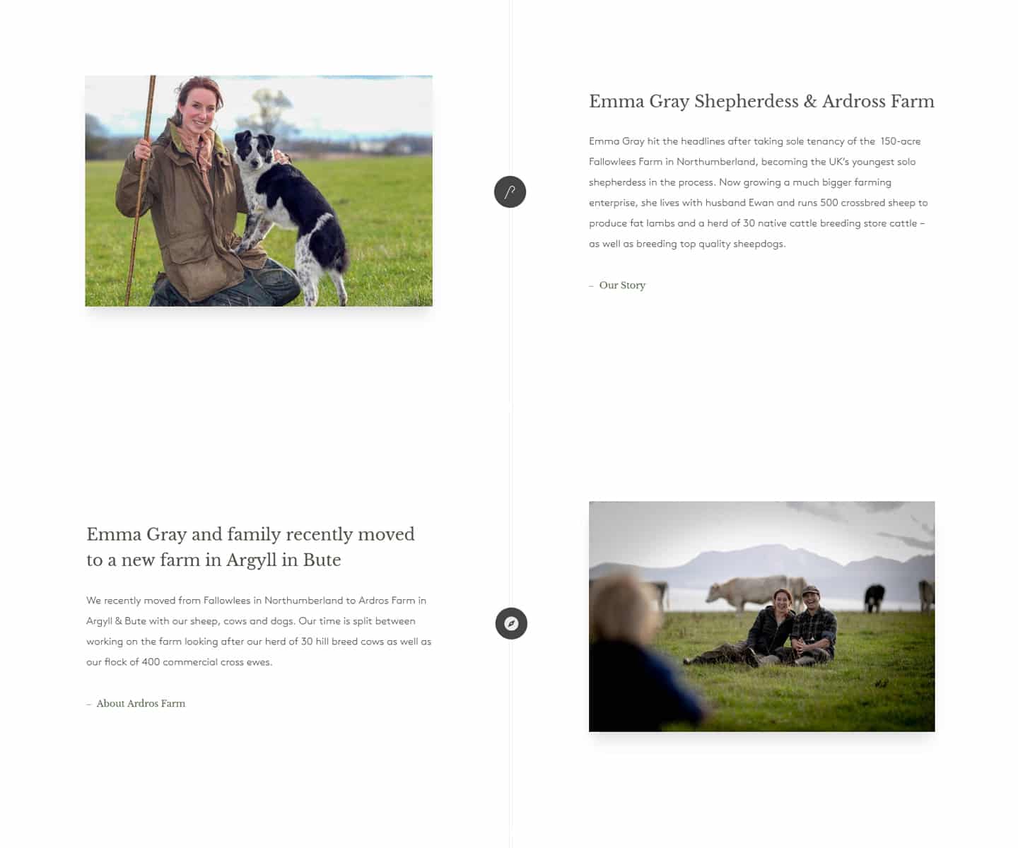 new farm website for Emma Gray Shepherdess