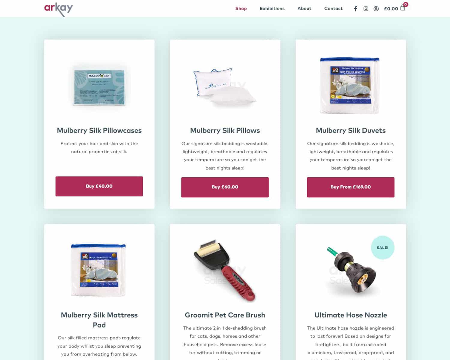 E-Commerce website design