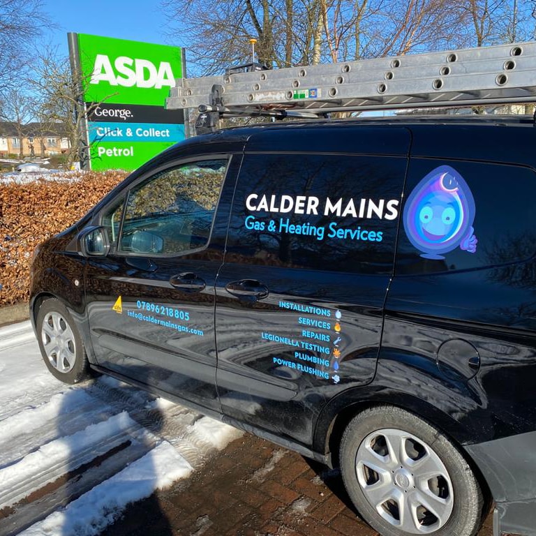 vehicle wrap for Calder Mains Gas