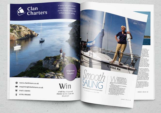 brochure design for clan charters