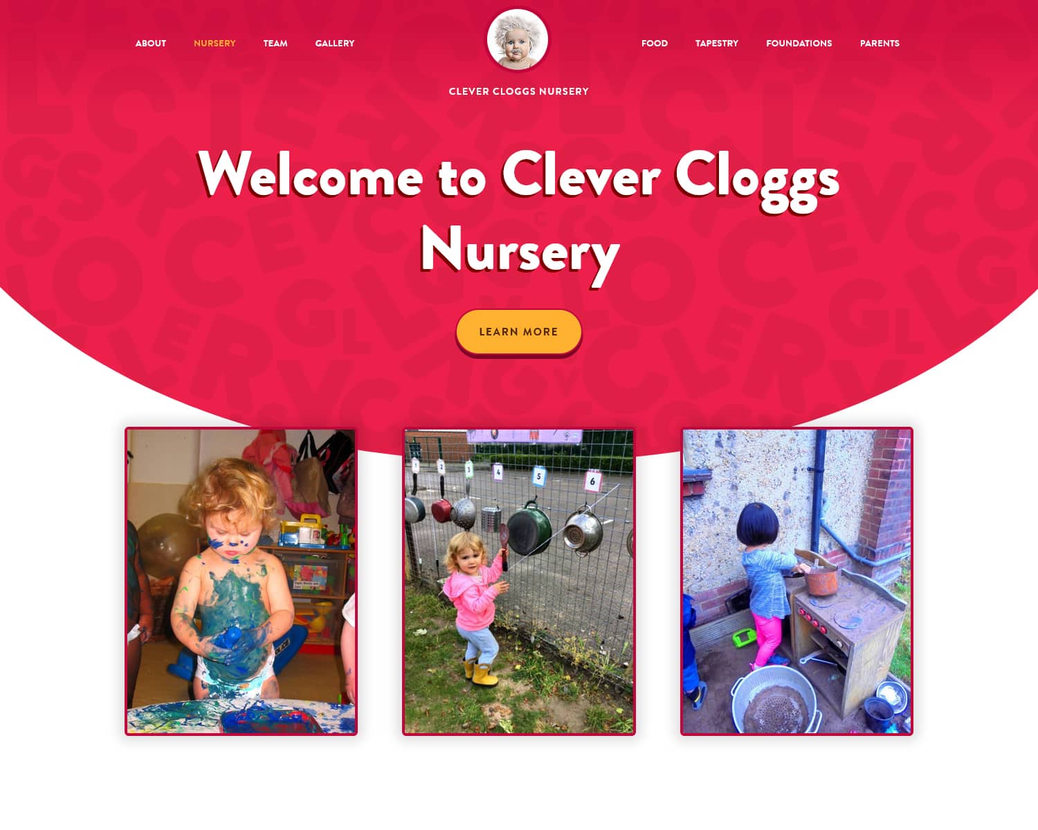 web design for children's daycare