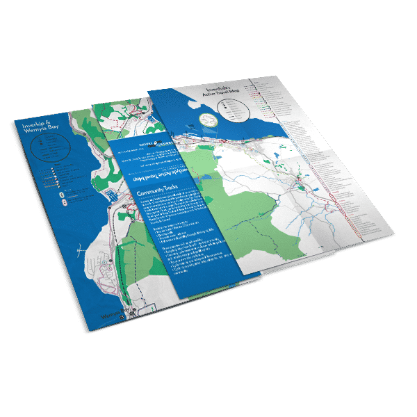 design of illustrated maps for Inverclyde Community Tracks