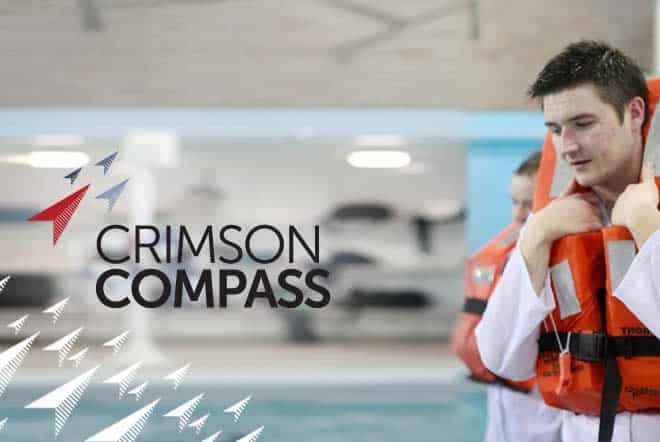 crimson compass brand imagery