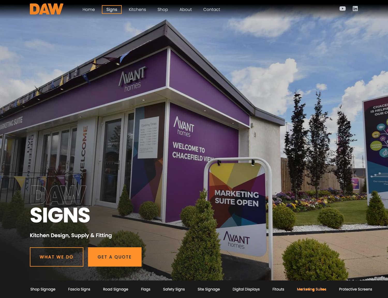 website navigation for glasgow business