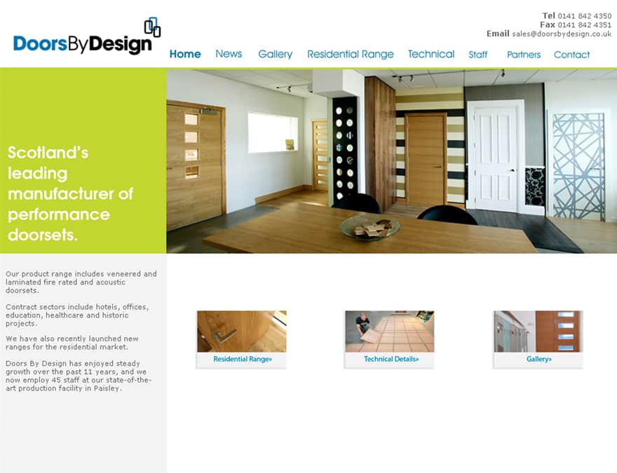 Product gallery for website