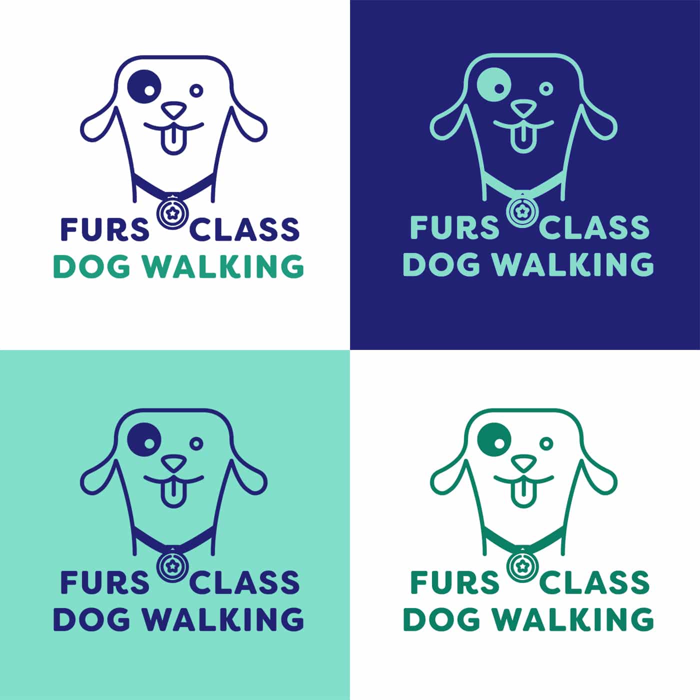 design of branding for dog walkers