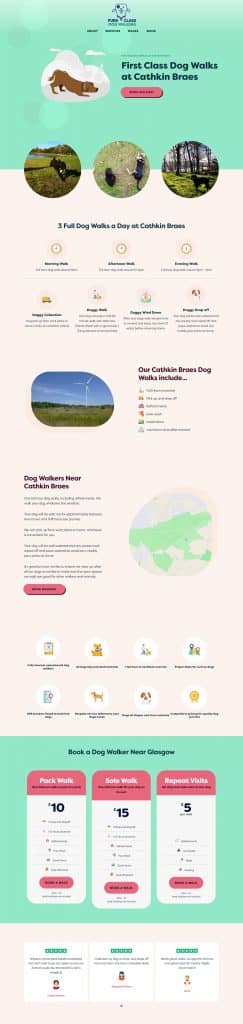 website for dog walkers near Hamilton