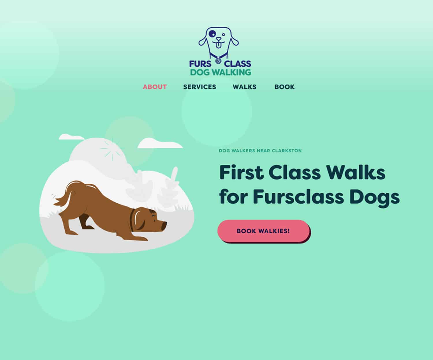 web designers for dog walkers