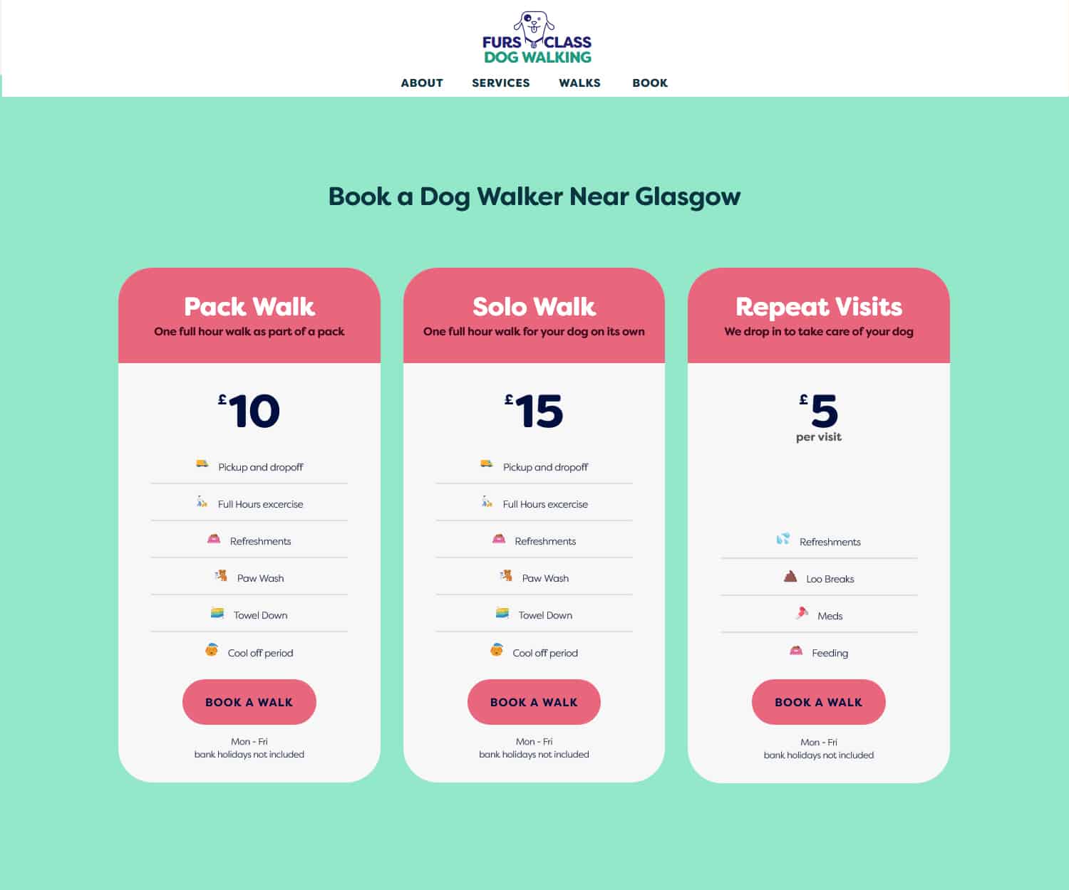 websites for dog walkers