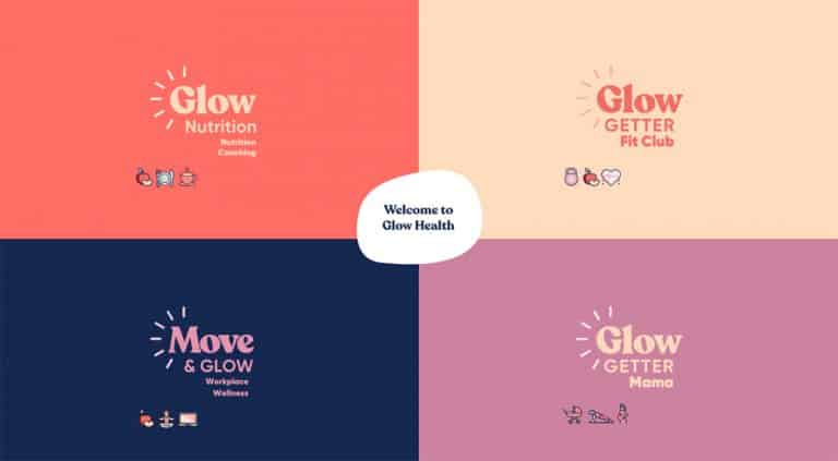 logo design for Glowgetter sub brands