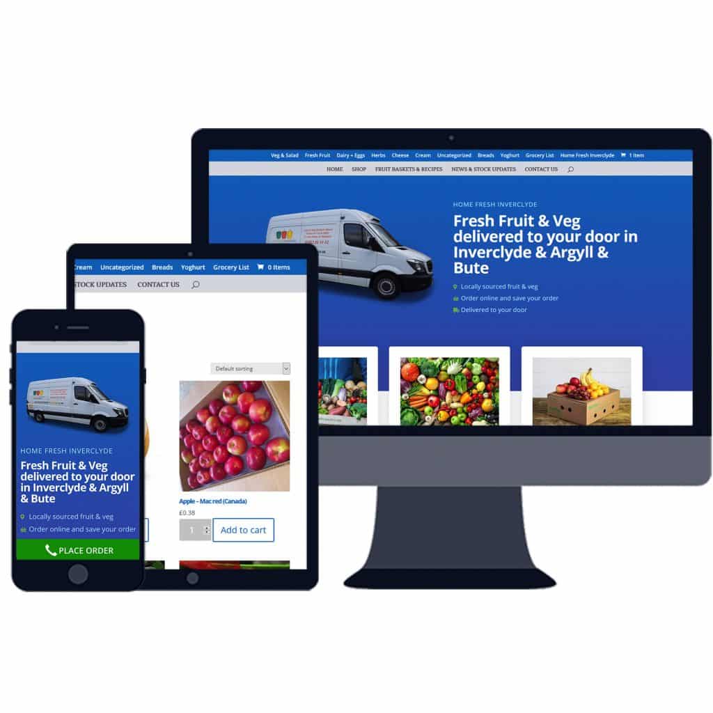 E-Commerce website design in Inverclyde