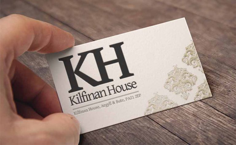Business Card design for Kilfinan House