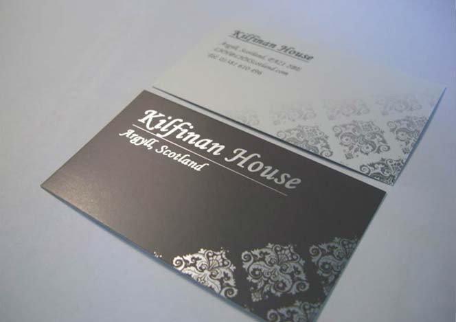 Business Card design for Kilfinan House