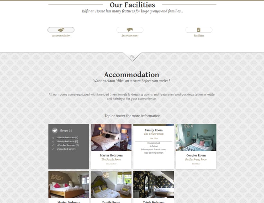 features for hotel website design