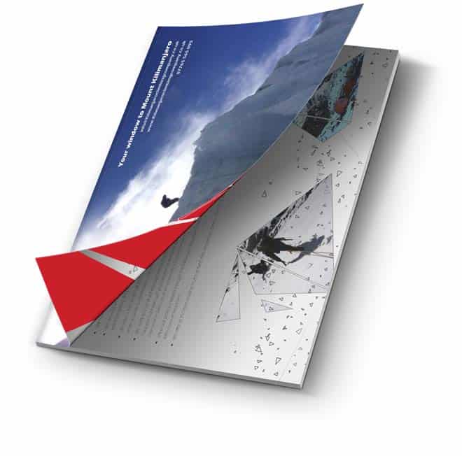 Booklet design for Kilimanjaro Climbing Company