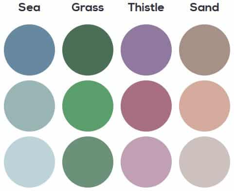 colour selection for luxury brand
