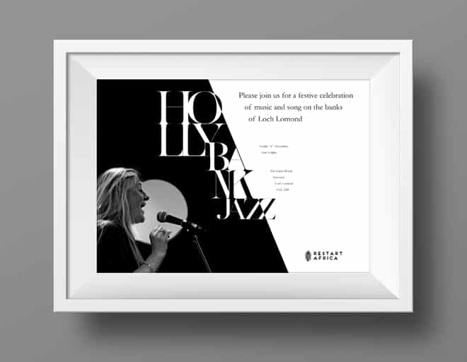 design of posters for musicians brand