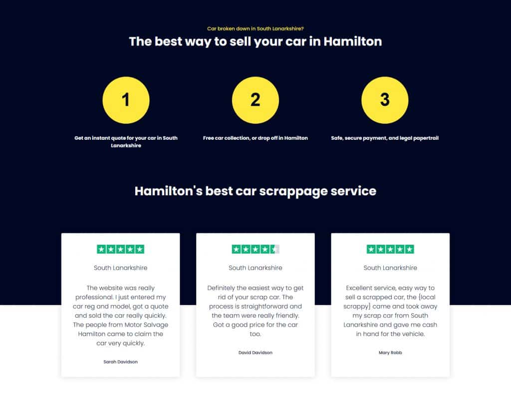 website design for car industry