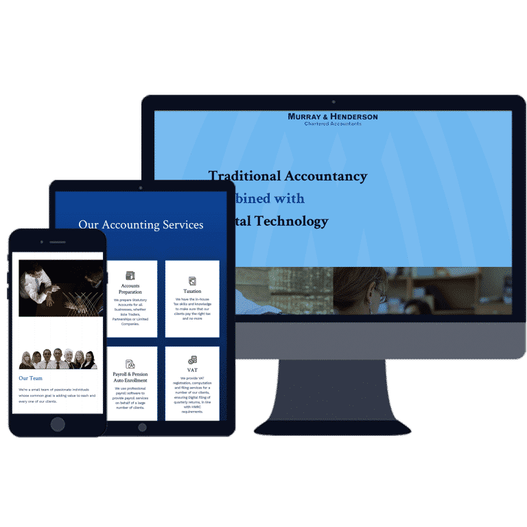 mobile friendly website for accountants